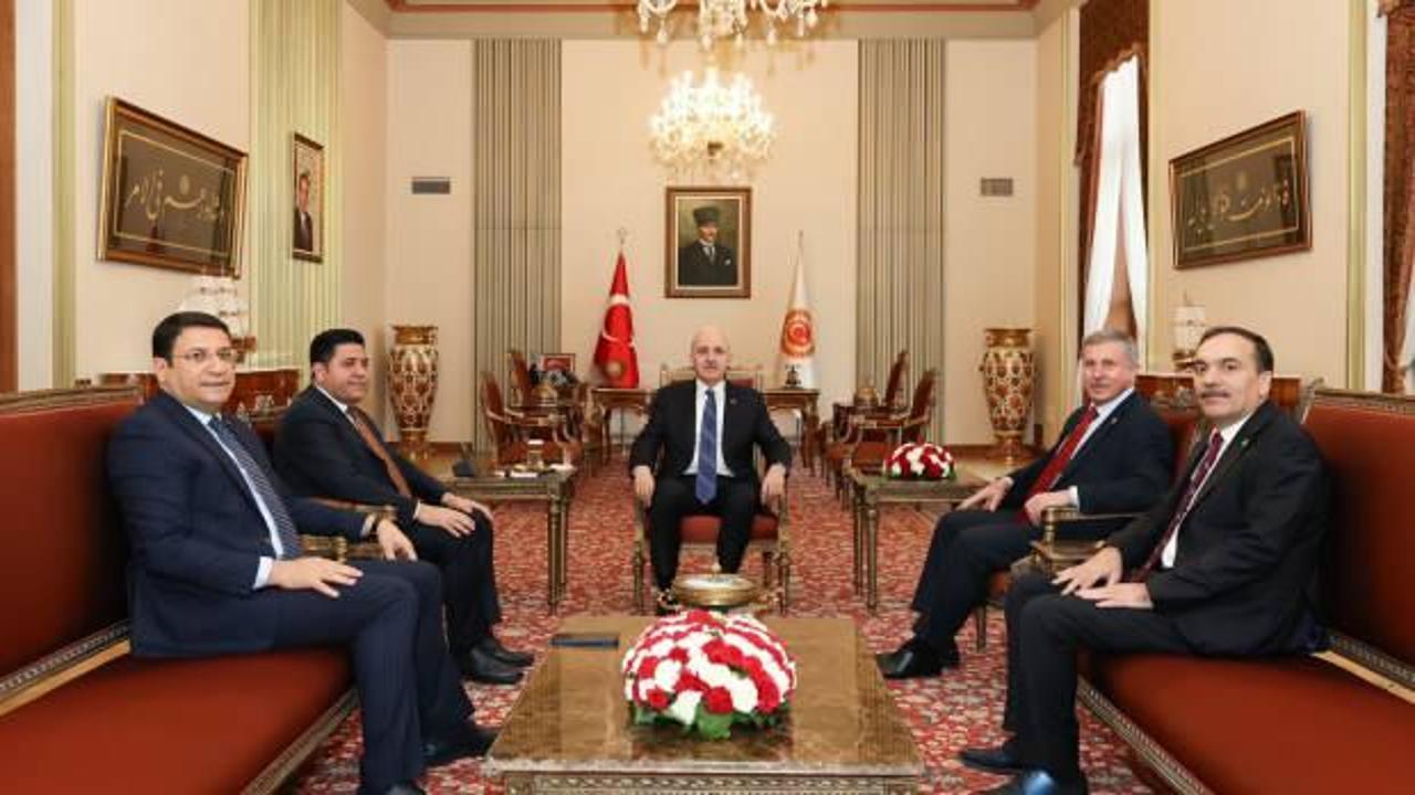 TBMM Başkanı Numan Kurtulmuş, Yeni Yol Partisi ve Yeşilay heyetini
