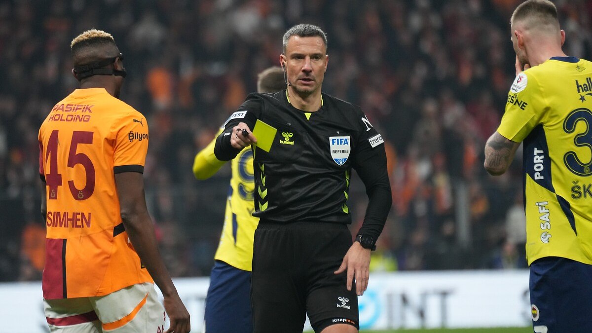 Türkiye Futbol Federasyonu, Slavko Vincic'in Galatasaray - Fenerbahçe derbisindeki performansını
