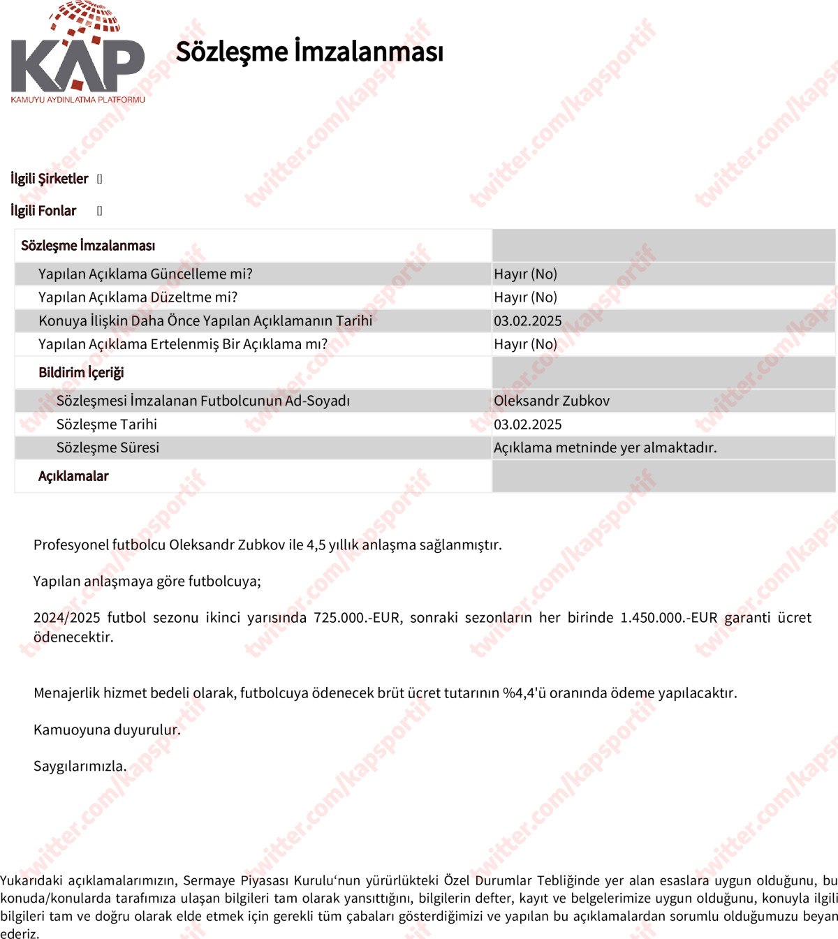 Trabzonspor'da Yeni Transfer: Oleksandr Zubkov