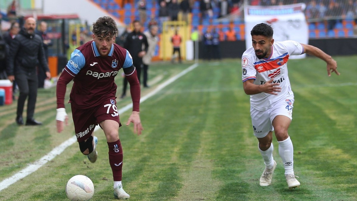 Trabzonspor ve İskenderunspor'un karşılaştığı heyecan dolu maçta, iki takım da