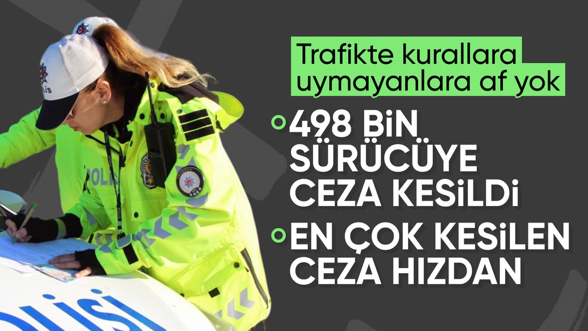 Trafik denetimleri aralıksız devam ediyor. Güvenli bir sürüş için yapılan