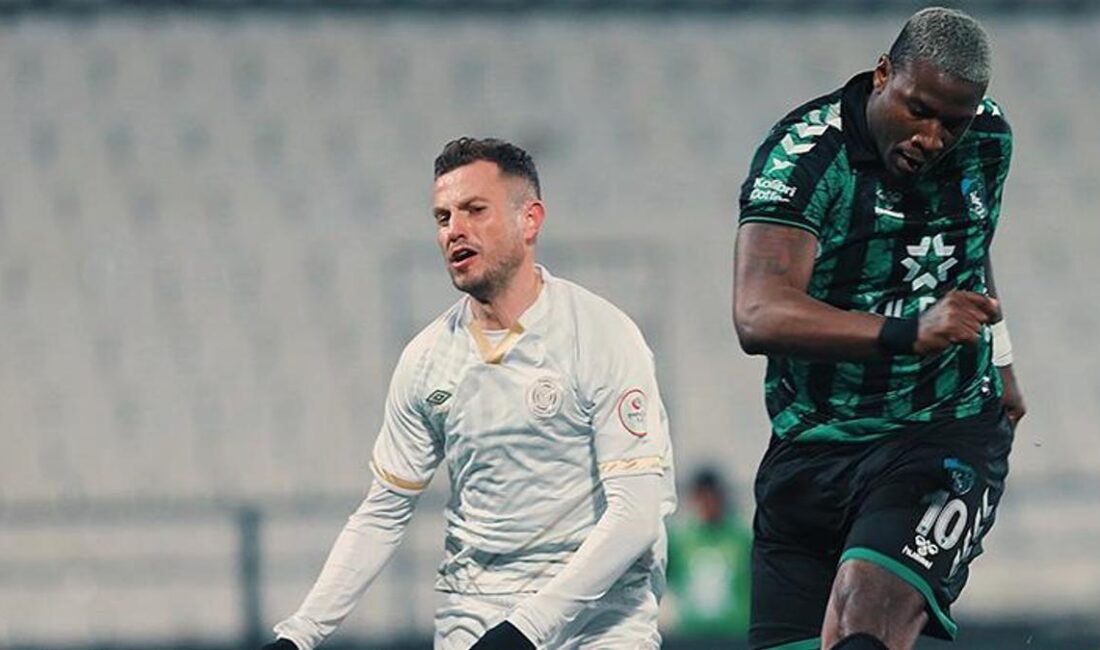 Trendyol 1. Lig 24. hafta mücadelesinde Kocaelispor, Manisa FK'yi 2-0