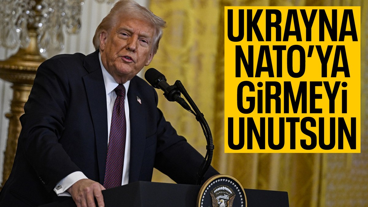 ABD Başkanı Donald Trump, Ukrayna'nın NATO'ya iştiraki hakkındaki soruya, "Bu