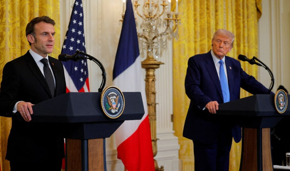ABD Başkanı Donald Trump, Beyaz Saray’da Fransa Cumhurbaşkanı Emmanuel Macron