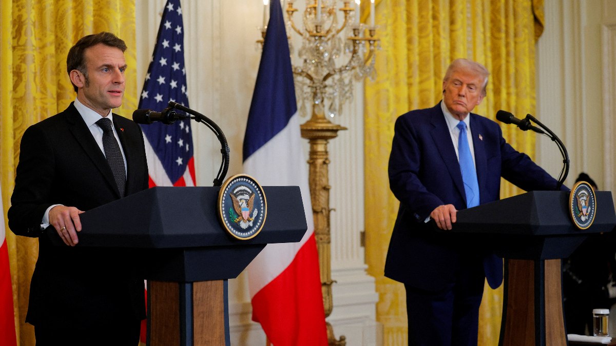 ABD Başkanı Donald Trump, Beyaz Saray’da Fransa Cumhurbaşkanı Emmanuel Macron