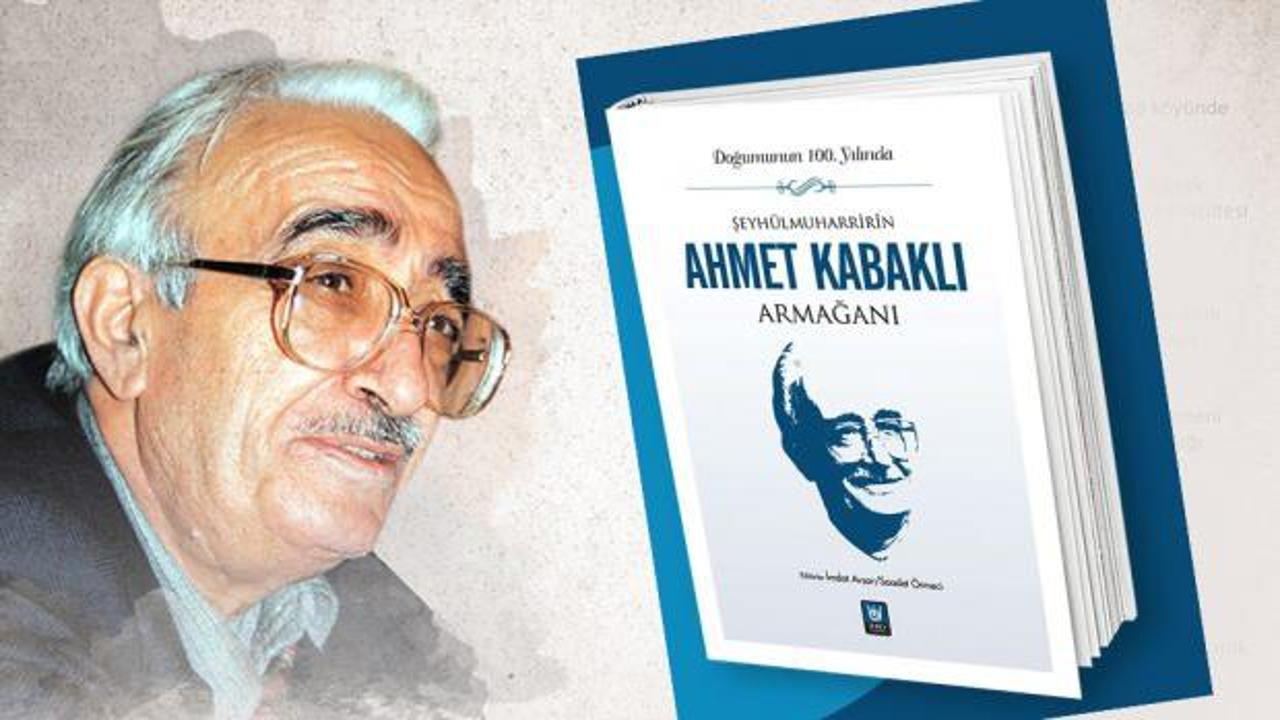 Türk Edebiyatı Vakfı tarafından hazırlanan Ahmet Kabaklı'ya özel armağan kitabı,