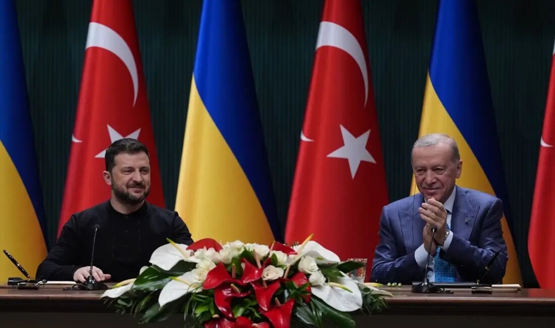 Cumhurbaşkanı Recep Tayyip Erdoğan ve Ukrayna Devlet Başkanı Volodimir Zelenskiy