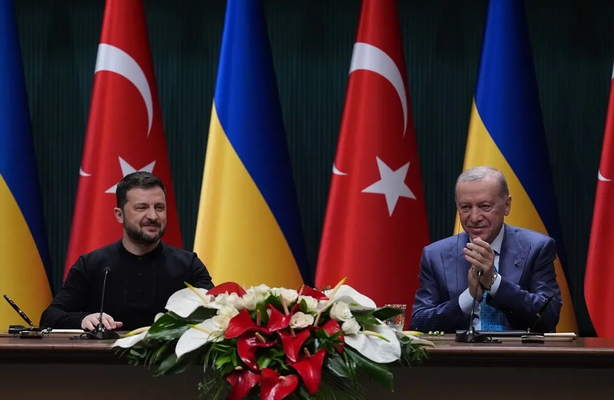 Cumhurbaşkanı Recep Tayyip Erdoğan ve Ukrayna Devlet Başkanı Volodimir Zelenskiy