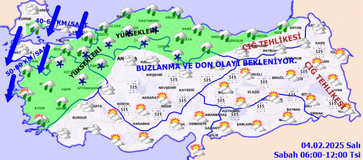Türkiye'de Soğuk ve Karlı Hava Koşulları Başlıyor