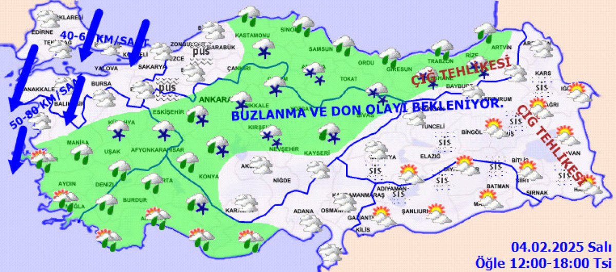 Türkiye'de Soğuk ve Karlı Hava Koşulları Başlıyor