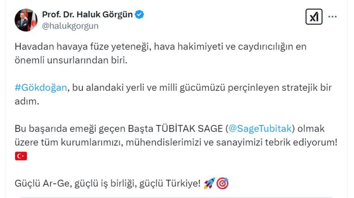 Türkiye'nin Yerli ve Milli GÖKDOĞAN Füzesi ile Savunma Sanayiinde Dönüm Noktası