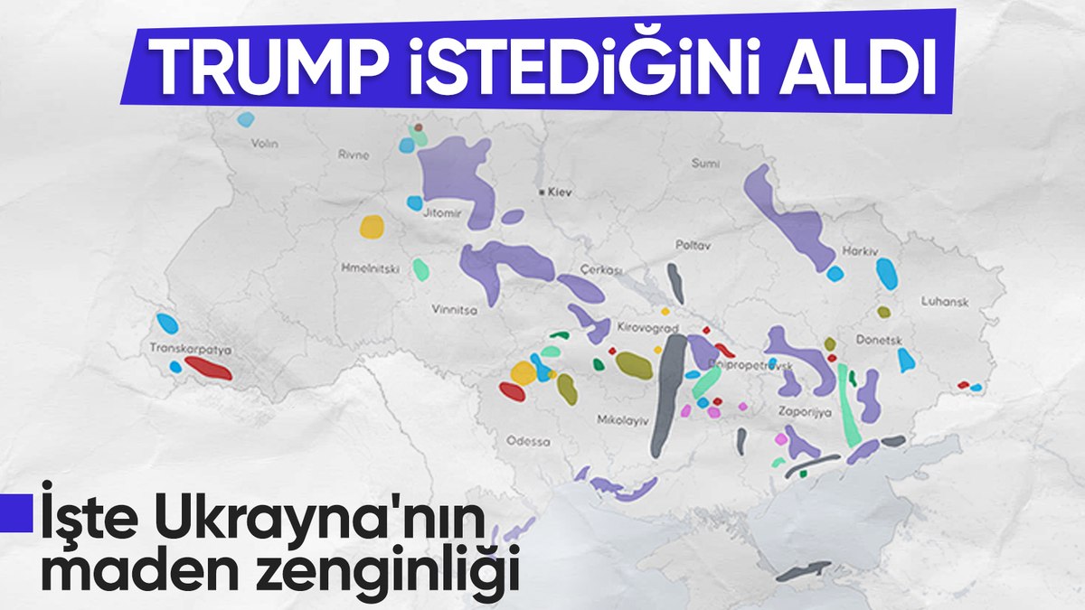 Ukrayna'nın değerli madenler konusunda ABD ile bir anlaşma sağladığı açıklandı.