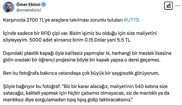 Ulusal Taşıt Tanıma Sistemi (UTTS) ve TTB Cihazı Hakkında Bilgilendirme