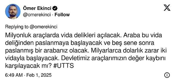 Ulusal Taşıt Tanıma Sistemi (UTTS) ve TTB Cihazı Hakkında Bilgilendirme