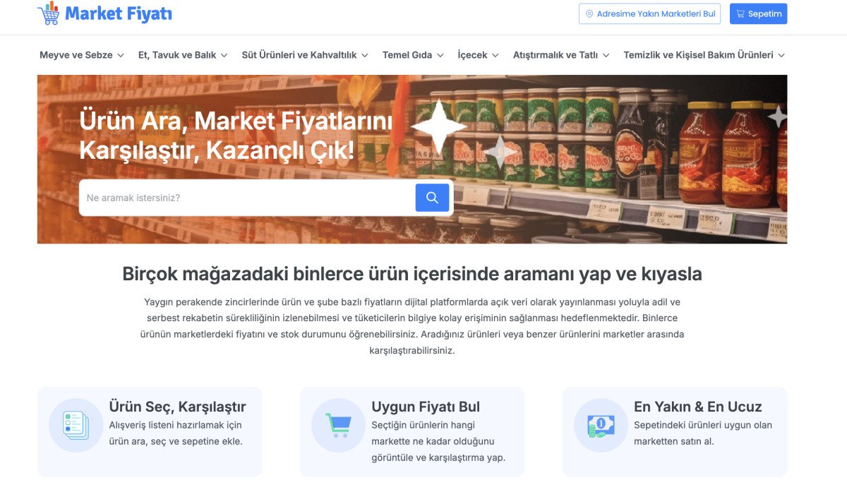 Yeni Fiyat Karşılaştırma Platformu ile Market Fiyatları Kolayca Erişilebilir