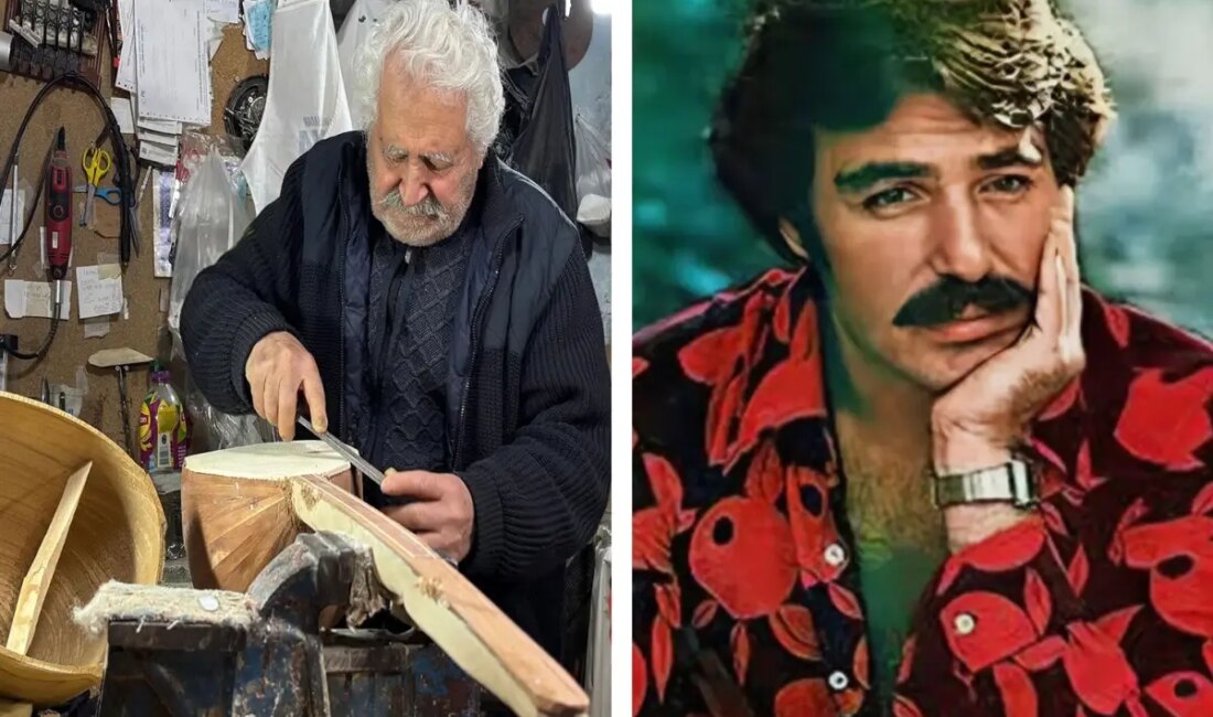 Adana'da saz ustalığı yapan Mehmet Kaçar, merhum Ferdi Tayfur'un yıllar