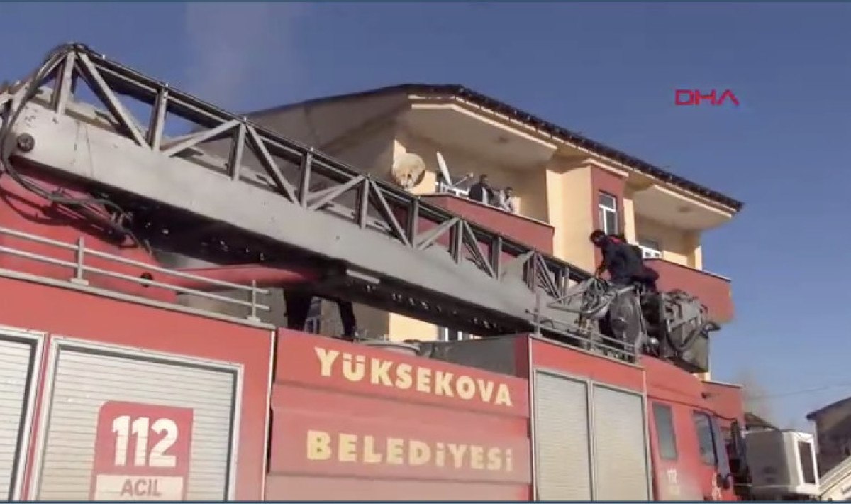 Yüksekova'da Yangın Paniği: 7 Kişi Kurtarıldı