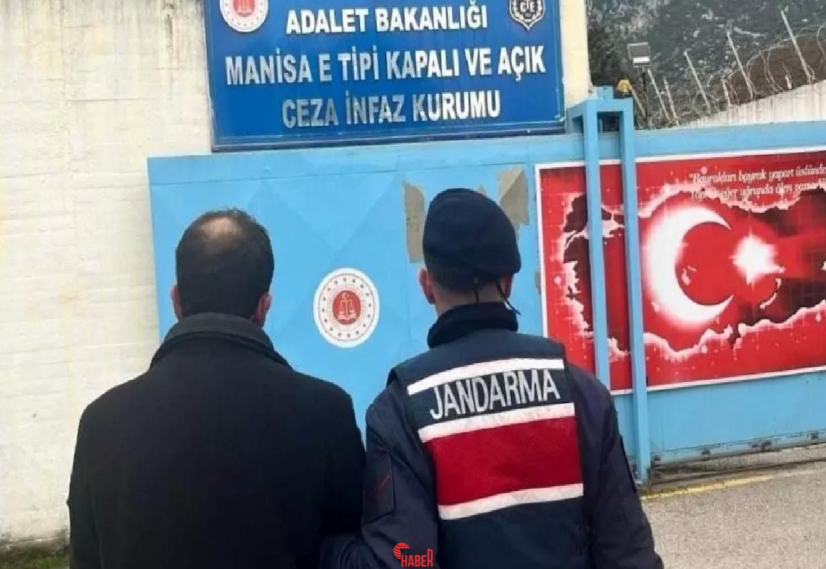 Manisa'da 12 yıl mahpus cezası bulunan M.A.G. jandarma tarafından yakalanarak