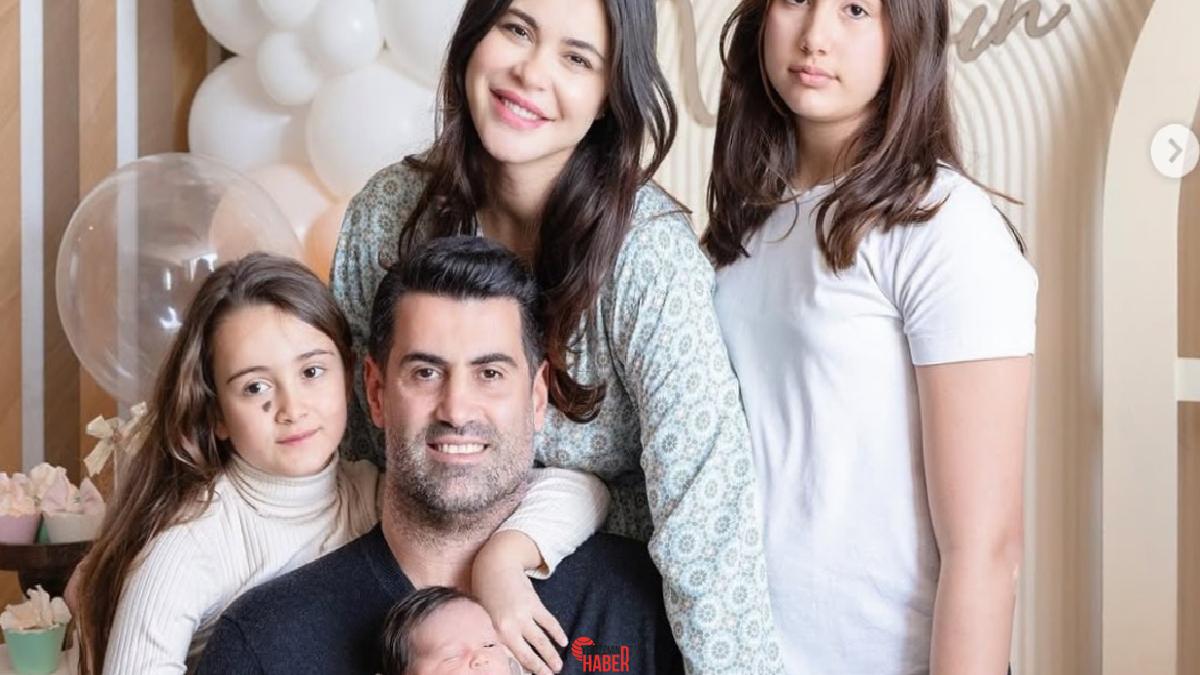 Volkan Demirel'in oyuncu ve model eşi Zeynep Sever Demirel kızı