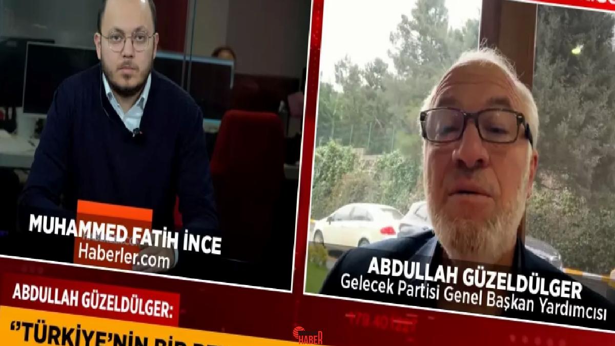 Gelecek Partisi Genel Lider Yardımcısı Abdullah Güzeldülger, Haberler.com stüdyosunda Muhammed