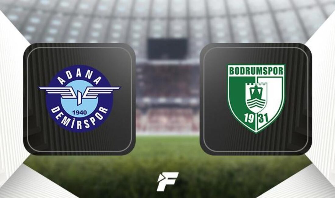Trendyol Üstün Lig'in 26. haftasında Adana Demirspor, Bodrum FK'yı konuk