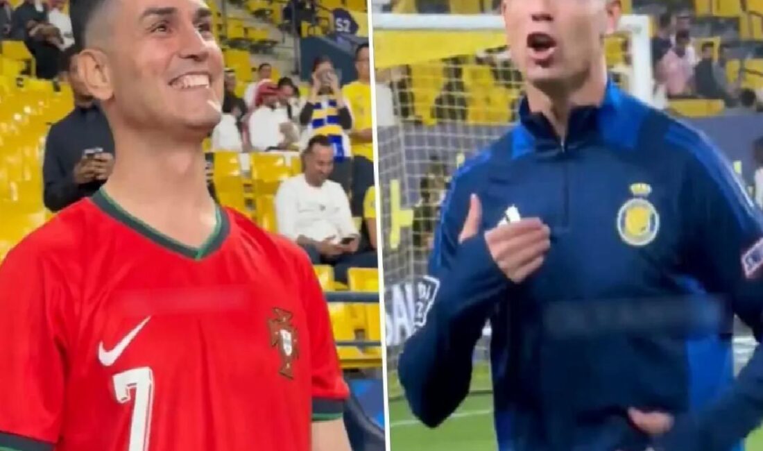 Dünyaca ünlü yıldız futbolcu Cristiano Ronaldo, kendisine benzerliğiyle tanınan "Adanalı