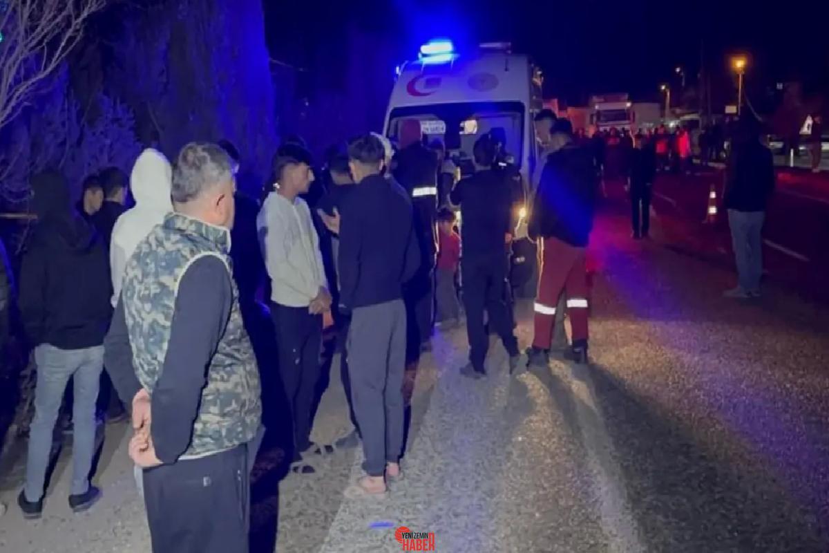 Adıyaman-Kahta karayolu Hasancık köyü mevkiinde yolun karşısına geçmeye çalışan Bilal