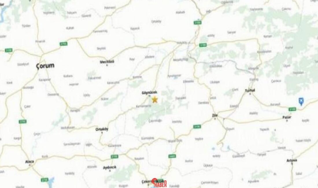 Amasya'nın Göynücek ilçesinde 3.1 büyüklüğünde sarsıntı meydana geldi. Amasya Valiliği