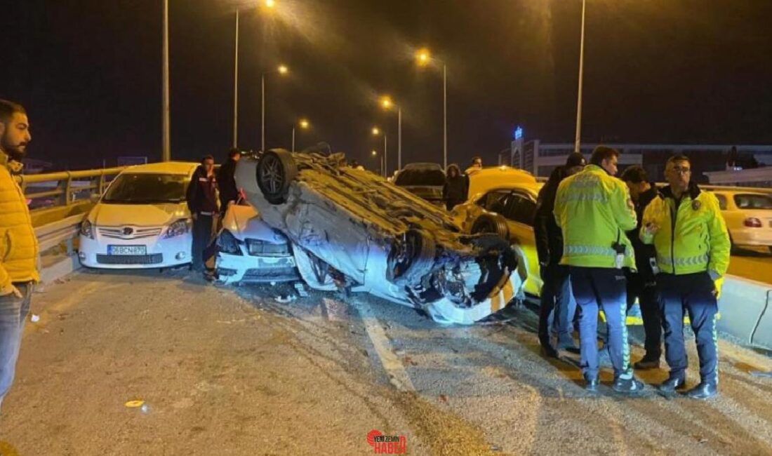 Ankara'da 9 aracın karıştığı zincirleme trafik kazasında yaralanan 4 kişi