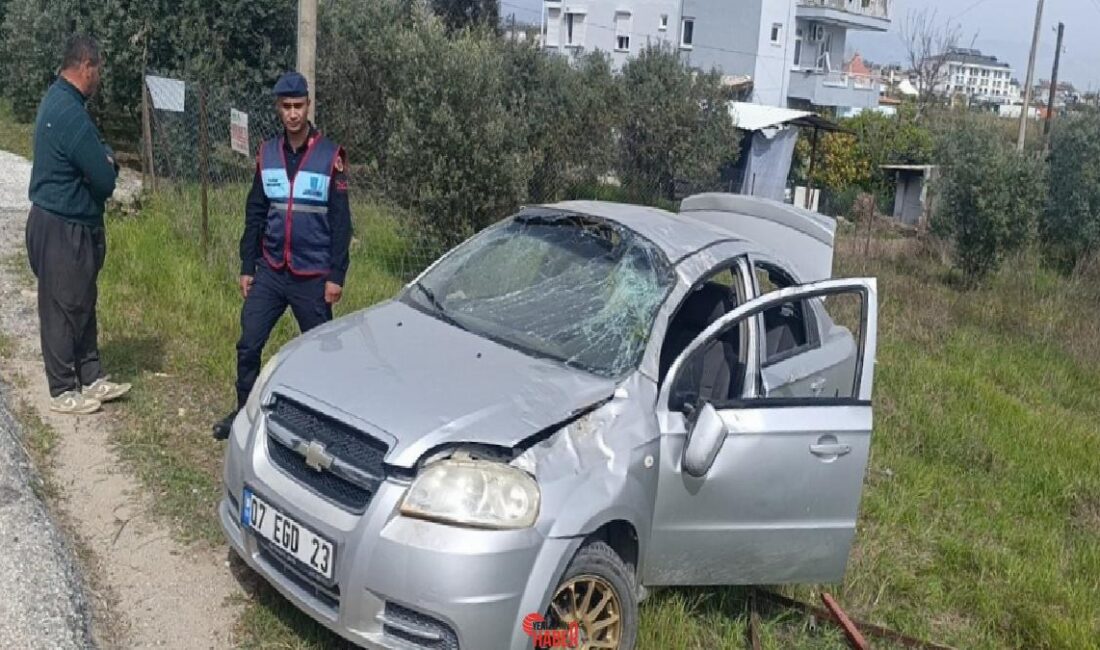 Manavgat'ta şoförünün dikkatsizliği ve çok sürat yapması nedeniyle denetimden çıkan