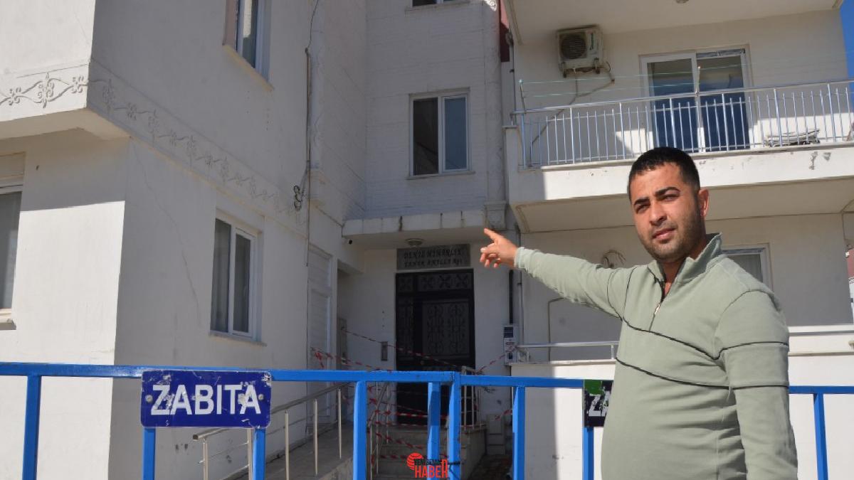 Mühürlenen 2 katlı binadan tahliye edilenler, dairelerinden sırf acil gereksinimleri