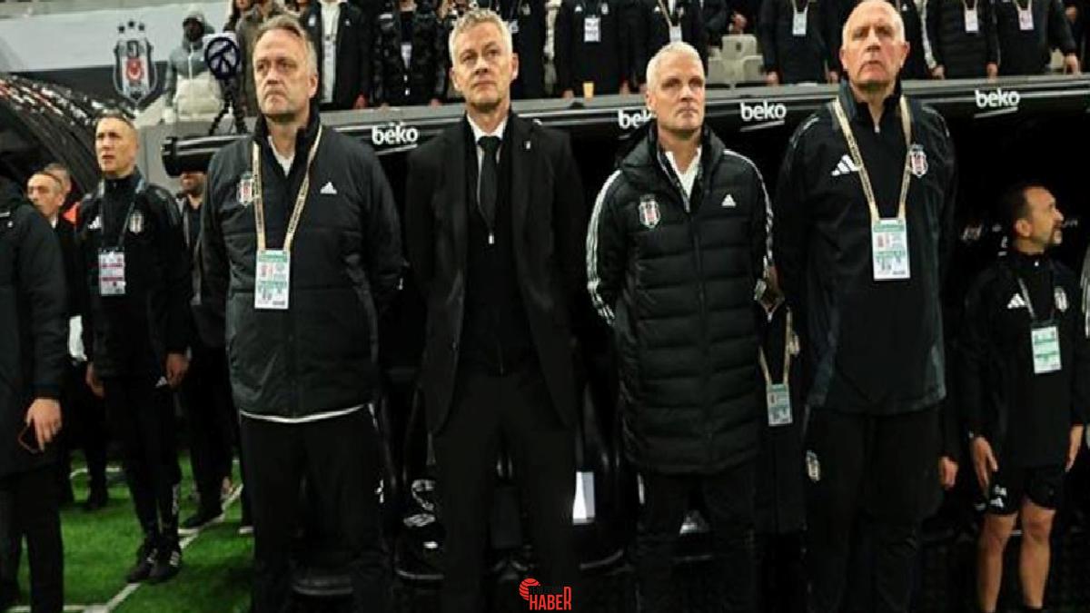 Beşiktaş teknik yöneticisi Ole Gunnar Solskjaer'in duran toplar için aldığı