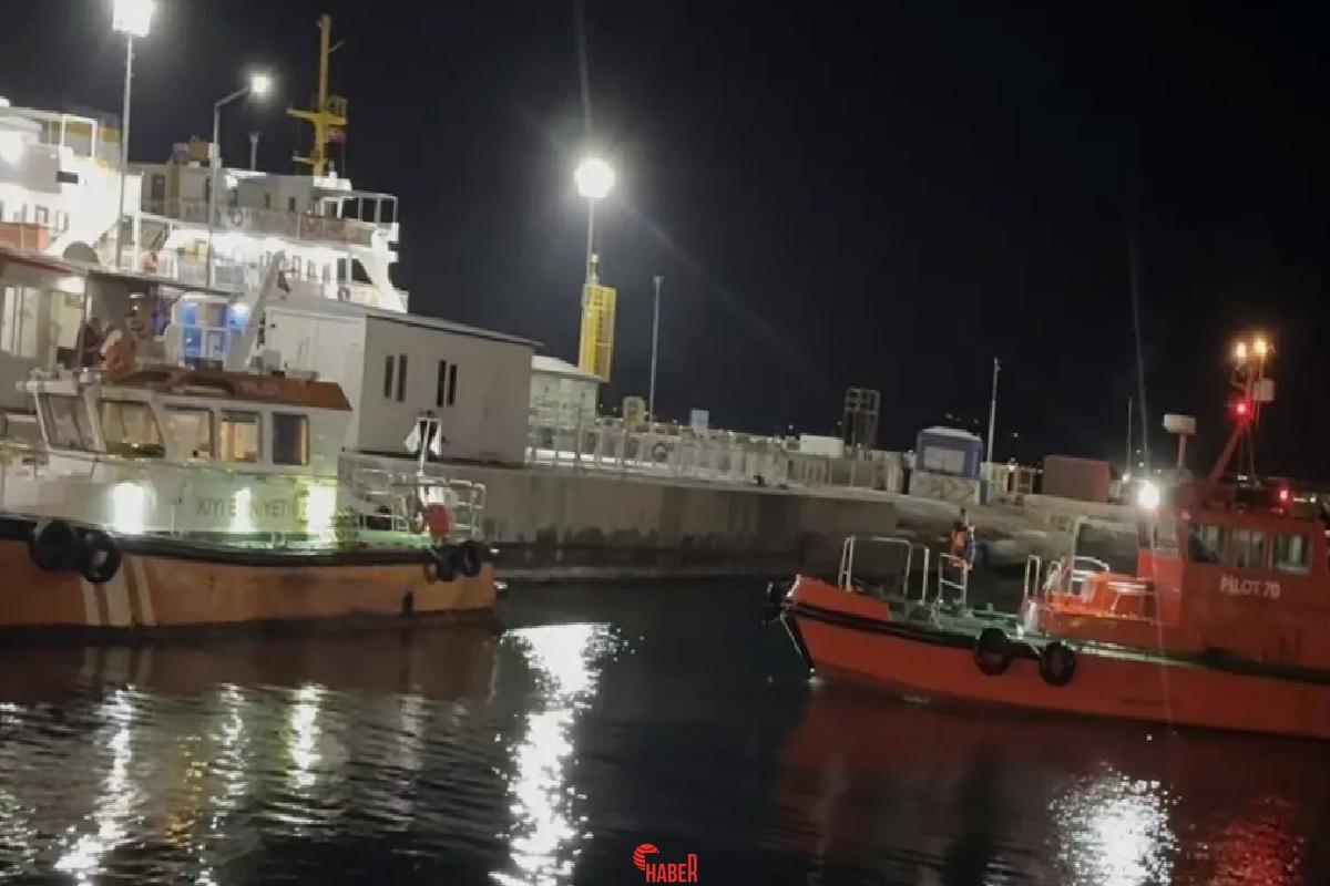 Çanakkale Boğazı'nda, Rusya'dan Mersin'e giden "Ocean Euphrosyne" isimli tankere refakat