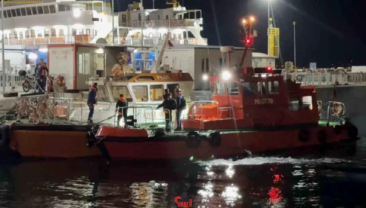183 metre uzunluğundaki tanker için kılavuzluk yapan kaptan, denize düşerek