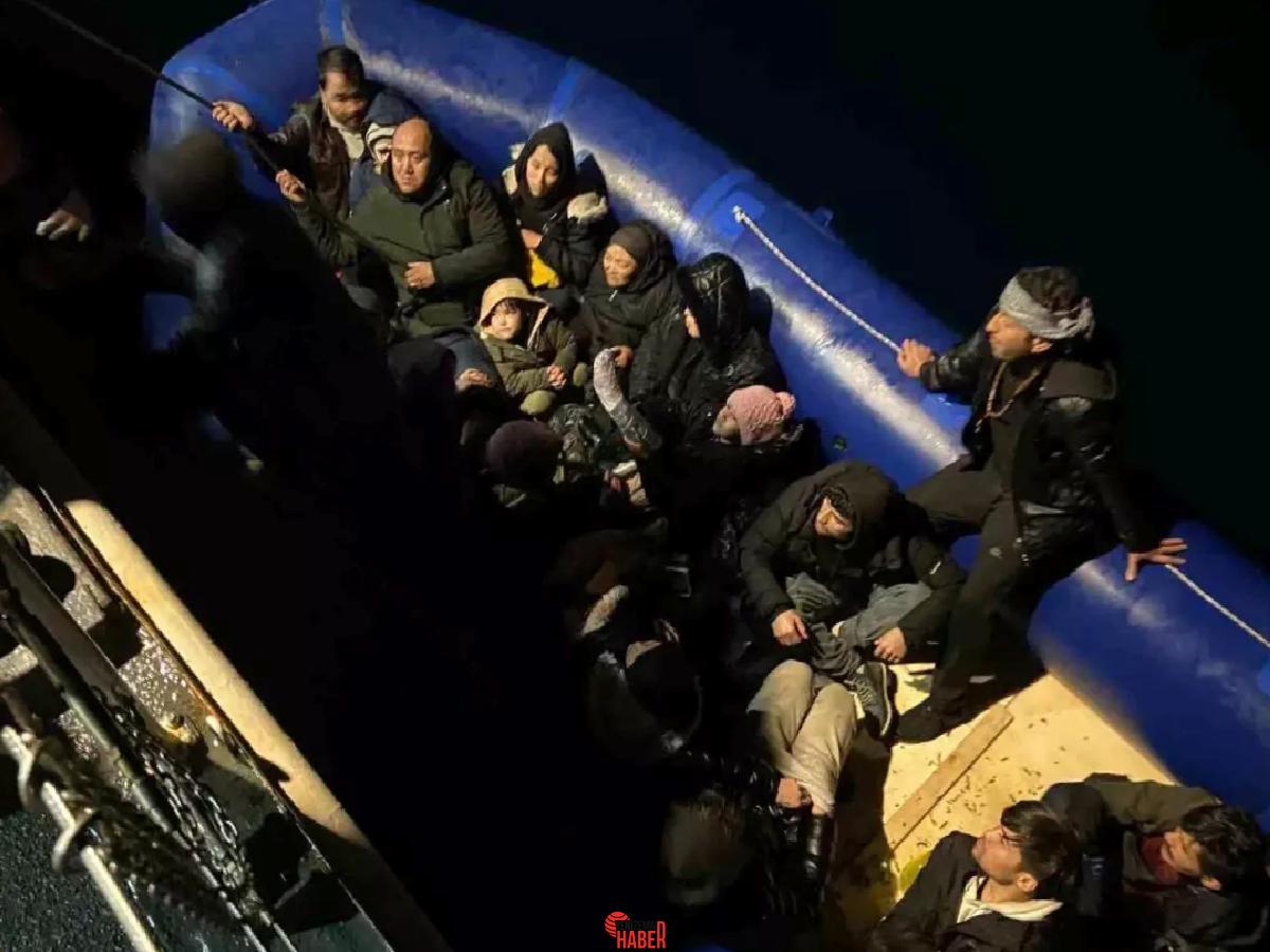 Kıyı Güvenlik, 22'si çocuk 50 sistemsiz göçmeni Çeşme ve Karaburun