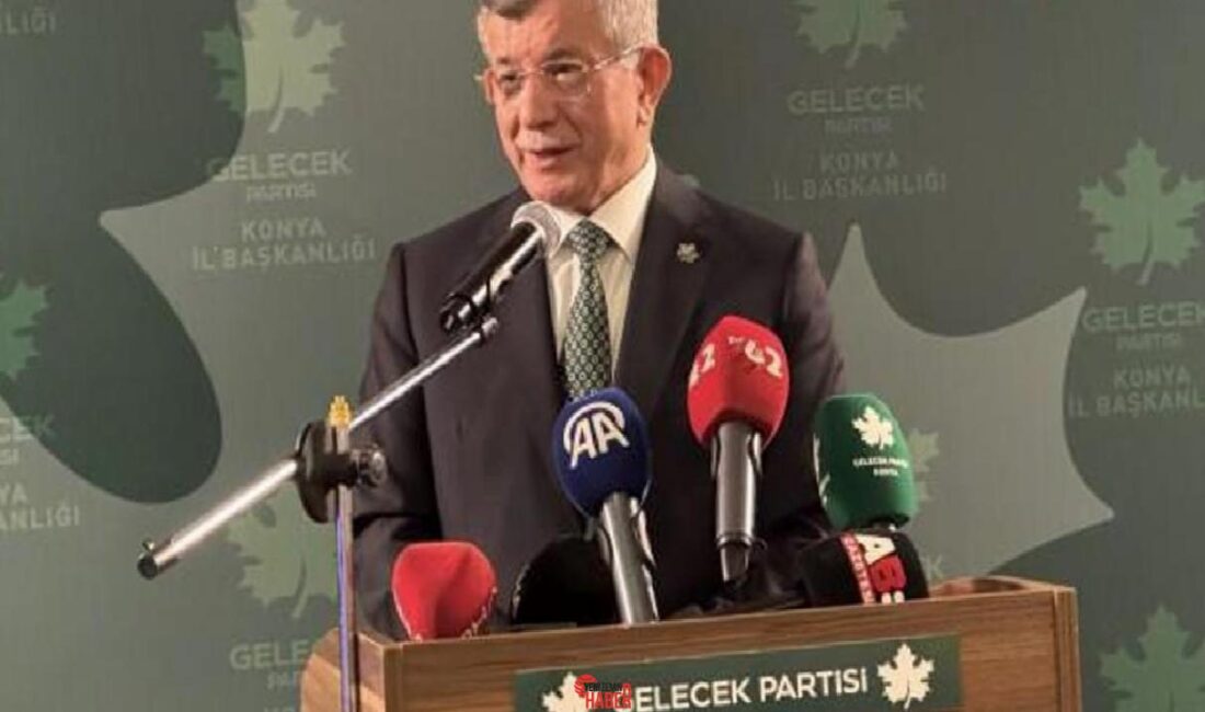 Gelecek Partisi Genel Lideri Ahmet Davutoğlu, partisinin Konya Vilayet Başkanlığı