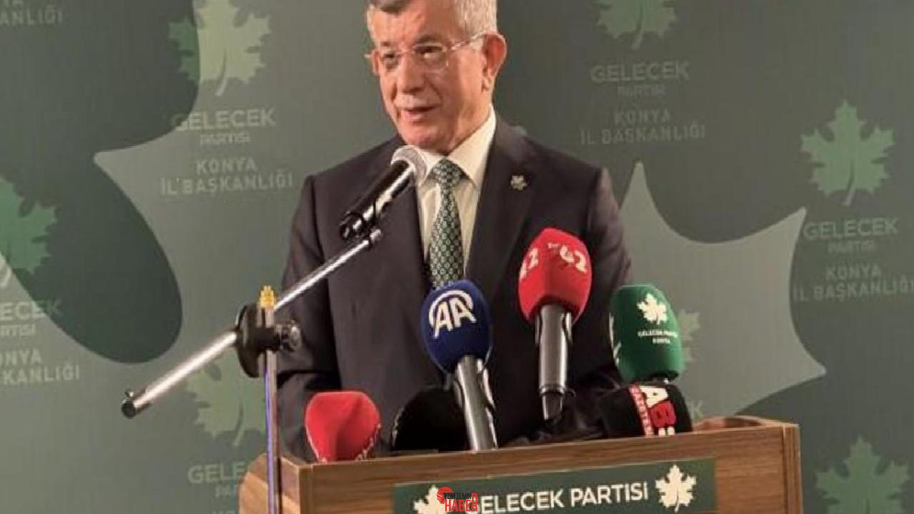 Gelecek Partisi Genel Lideri Ahmet Davutoğlu, partisinin Konya Vilayet Başkanlığı