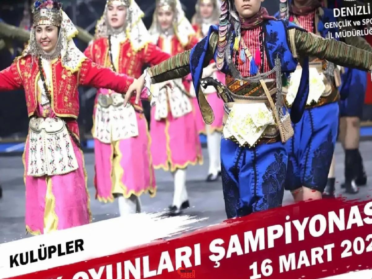 Denizli'de 16 Mart'ta 12 kulüpten 25 grup, Halk Oyunları Vilayet