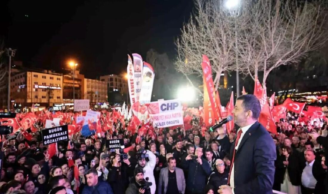 Denizli'de CHP İl Başkanlığı öncülüğünde İstanbul Büyükşehir Belediye Başkanı Ekrem