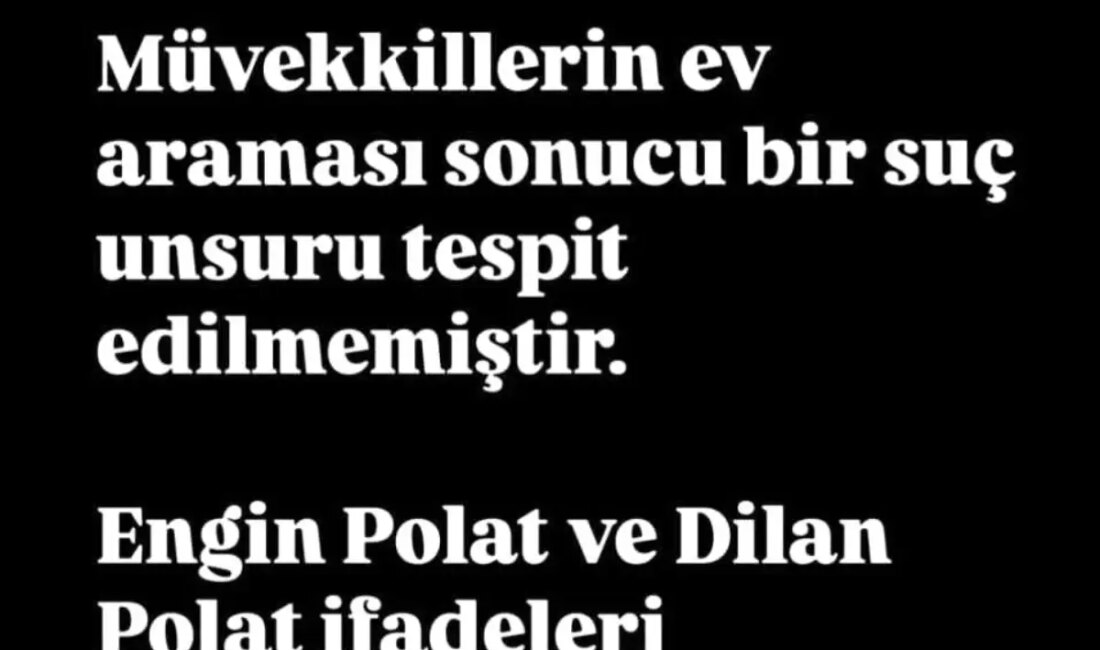 Uyuşturucu argümanıyla gözaltına alınan Dilan ve Engin Polat, sözlerinin akabinde