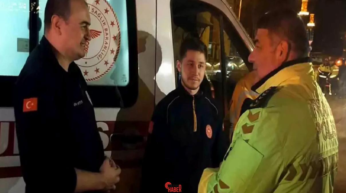 Edirne Vilayet Emniyet Müdürü, denetim noktasında ambulans grubunu 14 Mart