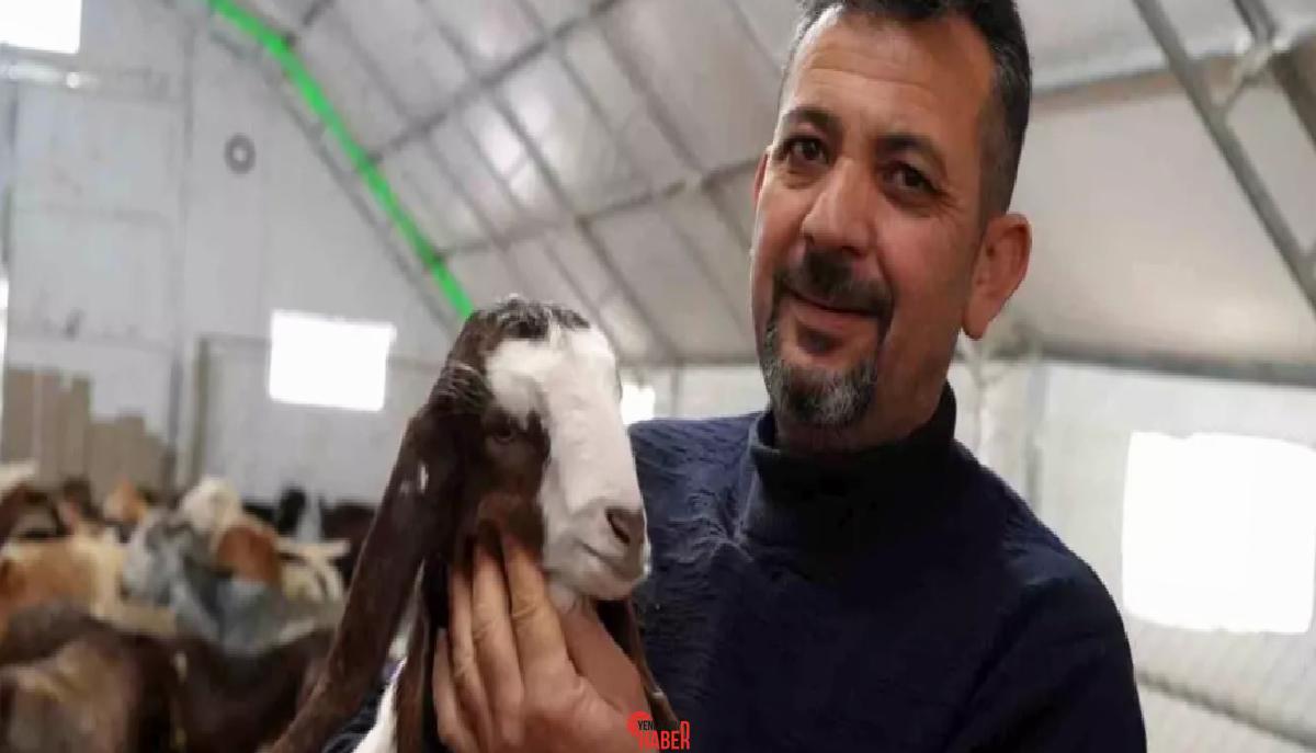 Dursun Kurnaz, emekli olduktan sonra Kırıkkale'de Halep keçisi yetiştiriciliğine başladı.