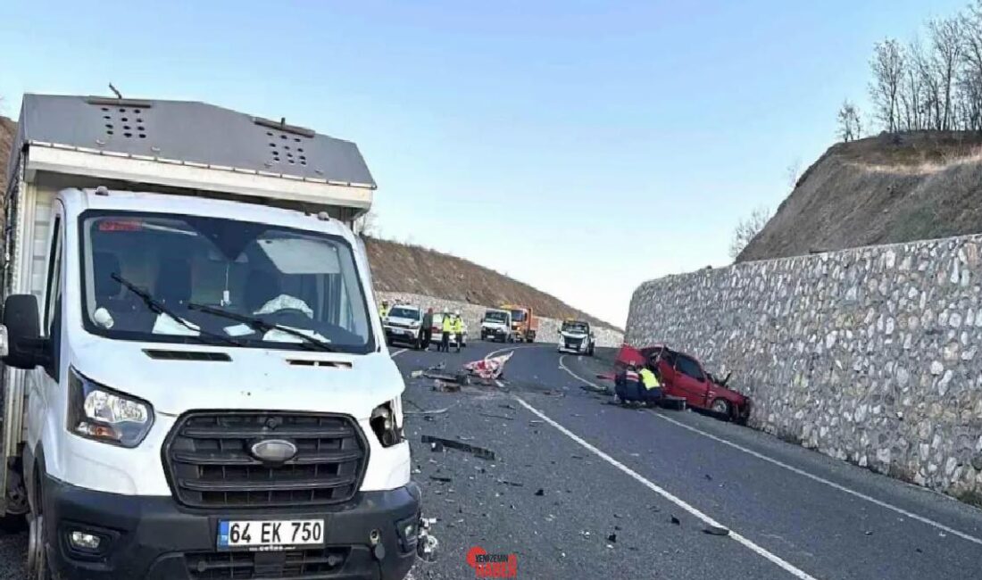 Uşak'ın Eşme ilçesinde araba ve kamyonetin çarpışması sonucu 2 kişi