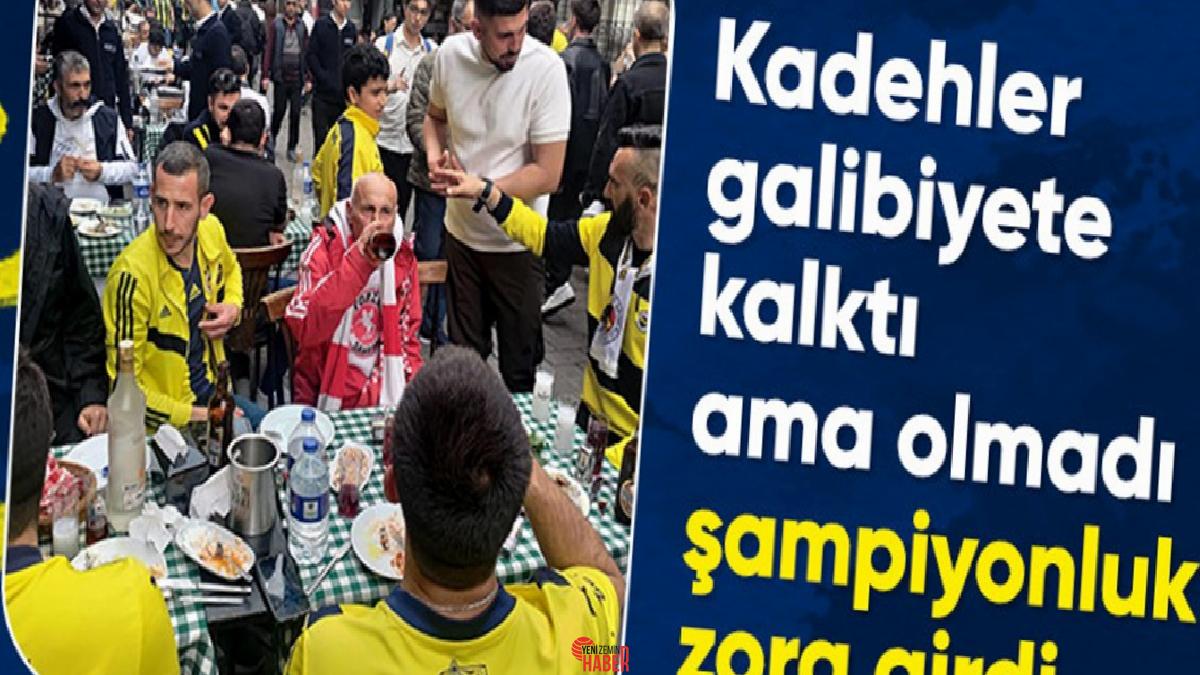 Samsunspor müsabakası öncesi şampiyonluk umudunu sürdüren Fenerbahçeli taraftarlar, Kadıköy'deki yerleri