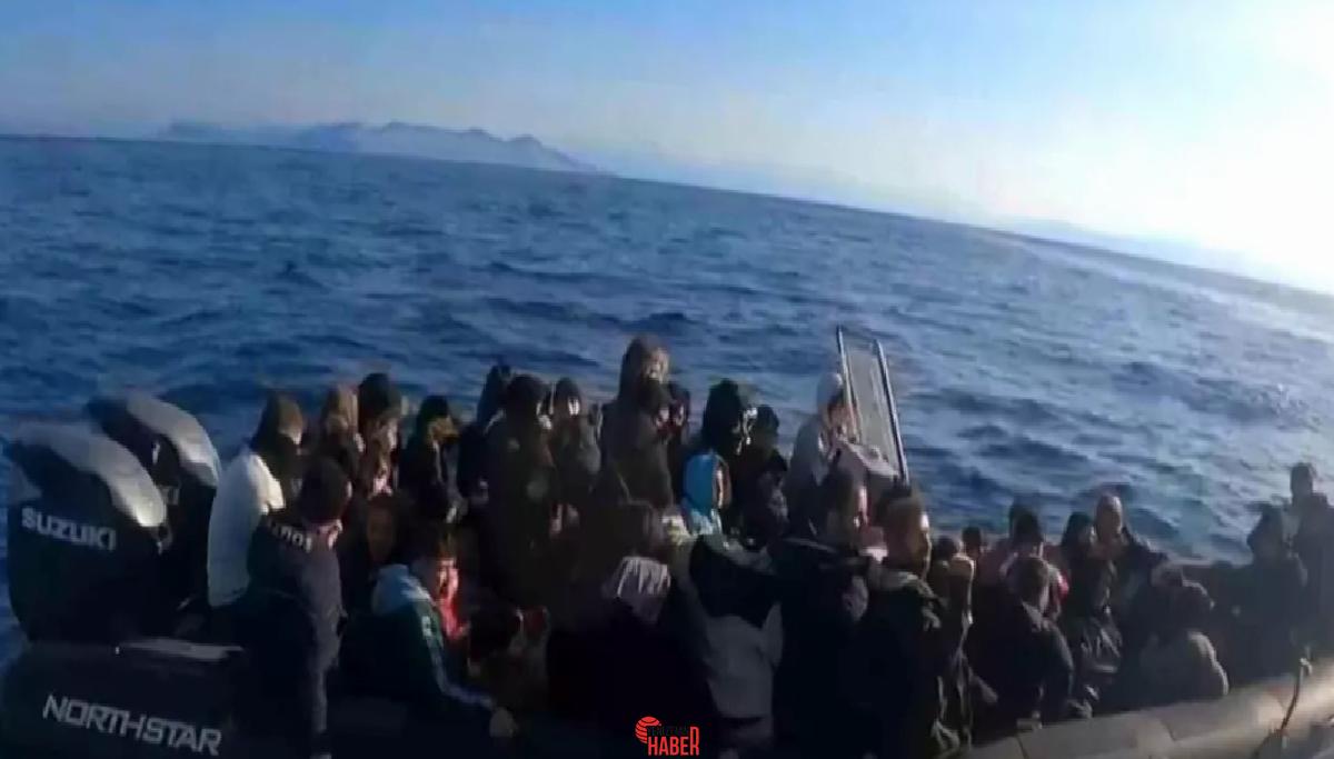 Muğla'nın Fethiye açıklarında 29'u çocuk toplam 64 göçmen ve 2