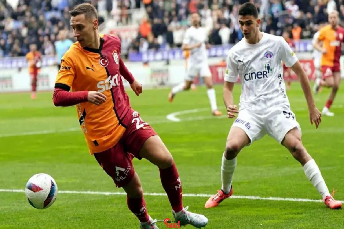 Galatasaray, Muhteşem Lig'de Kasımpaşa ile oynadığı maçın ilk yarısını 1-0'lık