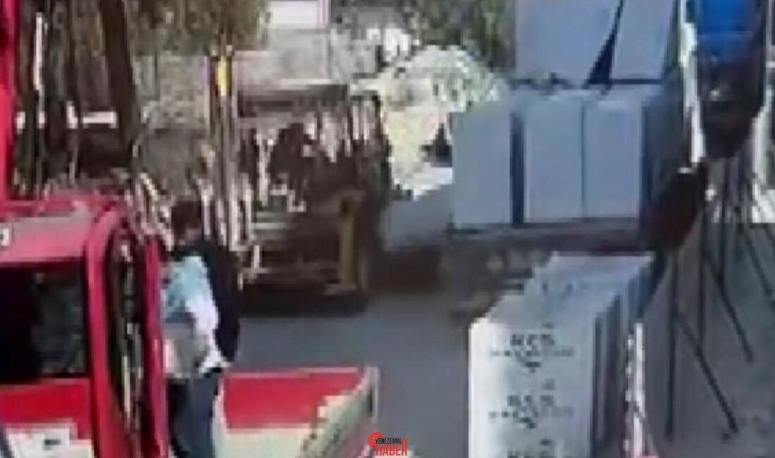 Şehitkamil ilçesinde üzerine gazbeton paleti düşerek ağır yaralanan personel, kaldırıldığı