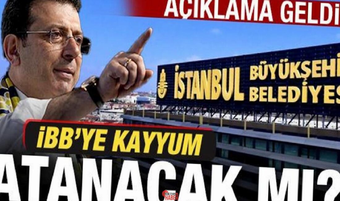 İstanbul Büyükşehir Belediye Başkanı Ekrem İmamoğlu'nun tutuklanması sonrası İBB'ye kayyum