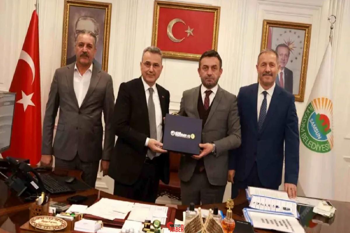 Samsun'un İlkadım Belediyesi ile Hizmet-İş Sendikası ortasında imzalanan mukavele ile