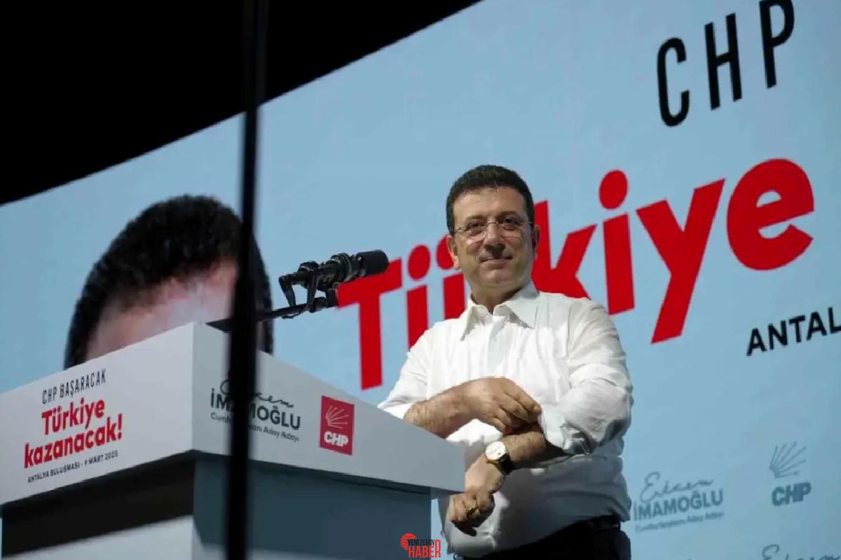 İstanbul Büyükşehir Belediye Başkanı Ekrem İmamoğlu, CHP'nin cumhurbaşkanı adayını belirlemek